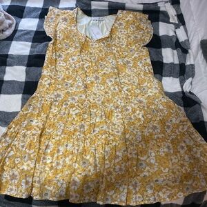 KEREN hart Yellow Floral Dress